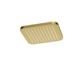 Hotbath Gal GL100 hoofddouche vierkant 22cm - Geborsteld Messing PVD